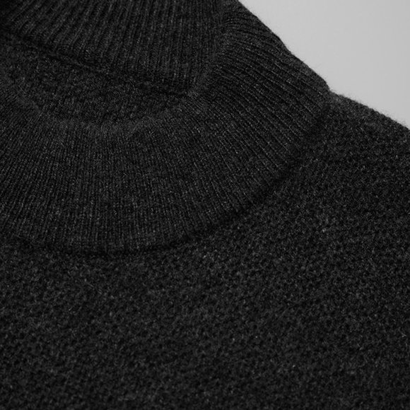 CHICJOC Women 100% Cashmere Knit Loose-Fit Sweater in dark grey size 36 - Picture 4 of 15